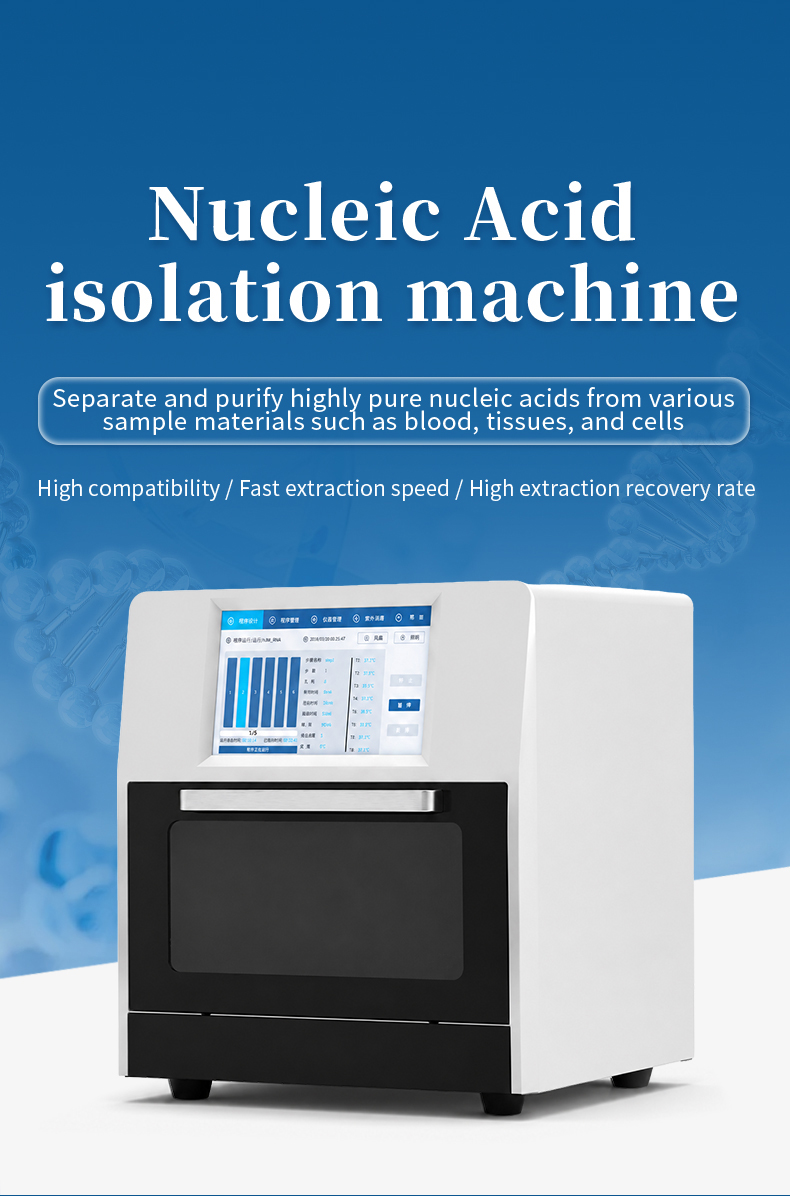 HM-TQ16 nucleic acid extractor in hospital molecular diagnostics laboratory processing patient blood samples