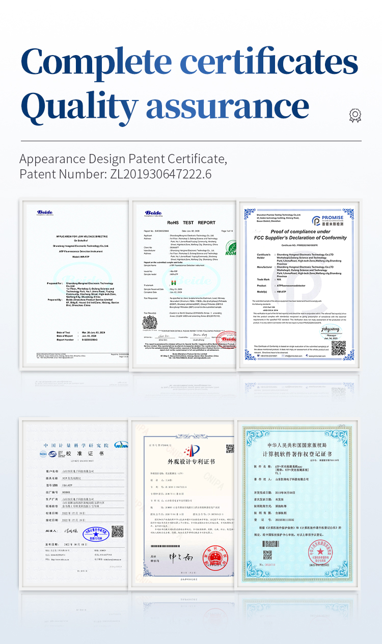 HM Instruments product compliance certificates for international quality assurance standards
