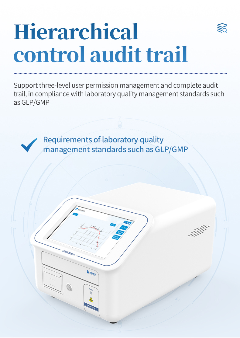 HM-384Q GLP GMP audit trail interface for FDA compliant pharmaceutical documentation