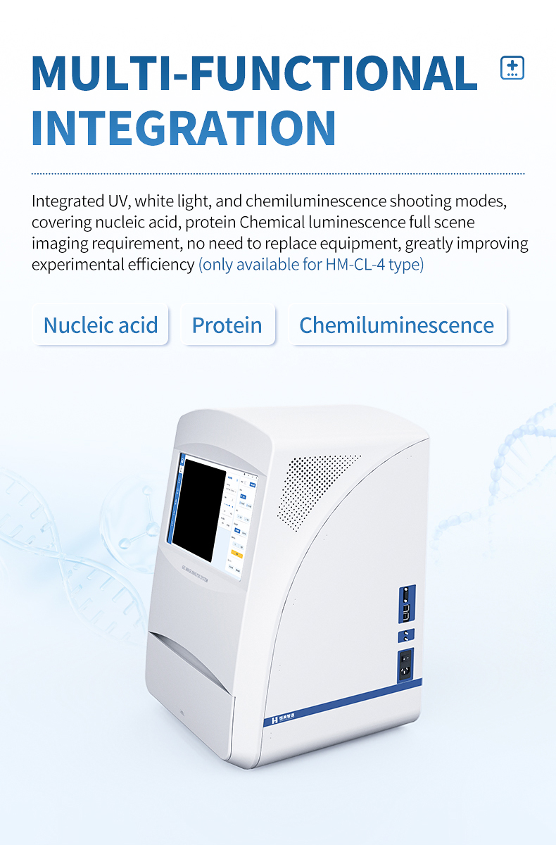 HM-CL-4 dual mode UV white and chemiluminescence for molecular biology